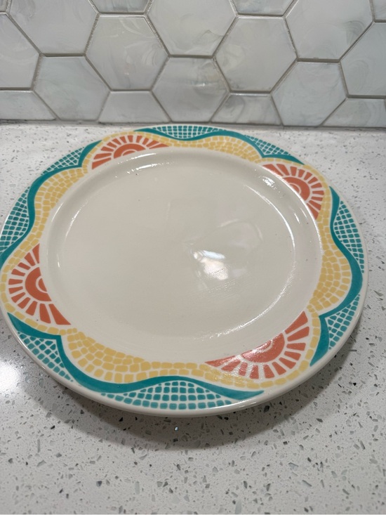 Homer Laughlin Other - Homer Laughlin Monte Carlo 12 Inch Round Platter Vintage Green Yellow Orange
